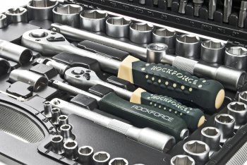 8 299 р. Набор головок торцевых,бит и бит-головок 14,12 6-ти гранных 108 предметов ROCKFORCE ROCKFORCE rf-41082-5  с доставкой в г. Кемерово. Увеличить фотографию 3