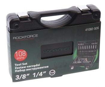 5 399 р. Набор головок торцевых и бит 14,38 108 предметов ROCKFORCE ROCKFORCE rf-41082-5ds  с доставкой в г. Кемерово. Увеличить фотографию 4