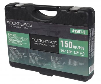 12 399 р. Набор головок торцевых,бит и бит-головок 14,12 150 предметов ROCKFORCE ROCKFORCE rf-41501-5  с доставкой в г. Кемерово. Увеличить фотографию 4