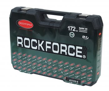 12 249 р. Набор головок торцевых и бит-головок 1/4,3/8,1/2 172 предмета ROCKFORCE ROCKFORCE rf-41723-5 ROCKFORCE rf-41723-5  с доставкой в г. Кемерово. Увеличить фотографию 4