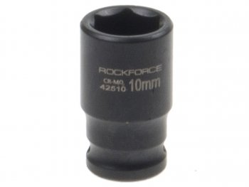 134 р. Головка торцевая 14 10мм ударная L=35мм ROCKFORCE ROCKFORCE rf-42510  с доставкой в г. Кемерово. Увеличить фотографию 1