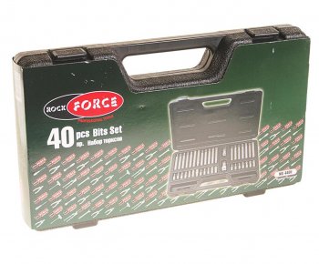 1 999 р. Набор бит 12 38 TORX T20-55 HEX H4-12мм SPLINE M5-12 2 держателя 40 предметов в кейсе ROCKFORCE ROCKFORCE rf-4401  с доставкой в г. Кемерово. Увеличить фотографию 3
