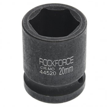 215 р. Головка торцевая 12 20мм ударная L=40мм ROCKFORCE ROCKFORCE rf-44520  с доставкой в г. Кемерово. Увеличить фотографию 1