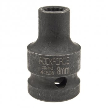 152 р. Головка торцевая 12 08мм 12-ти гранная ударная L=39мм ROCKFORCE ROCKFORCE rf-44808  с доставкой в г. Кемерово. Увеличить фотографию 1