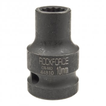 171 р. Головка торцевая 12 10мм 12-ти гранная ударная L=39мм ROCKFORCE ROCKFORCE rf-44810  с доставкой в г. Кемерово. Увеличить фотографию 1