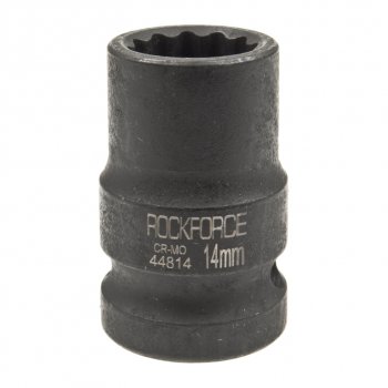 158 р. Головка торцевая 12 14мм 12-ти гранная ударная L=39мм ROCKFORCE ROCKFORCE rf-44814  с доставкой в г. Кемерово. Увеличить фотографию 1