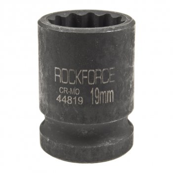 200 р. Головка торцевая 12 19мм 12-ти гранная ударная L=58мм ROCKFORCE ROCKFORCE rf-44819  с доставкой в г. Кемерово. Увеличить фотографию 1