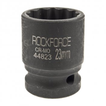 319 р. Головка торцевая 12 23мм 12-ти гранная ударная L=40мм ROCKFORCE ROCKFORCE rf-44823  с доставкой в г. Кемерово. Увеличить фотографию 1