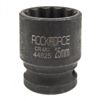 379 р. Головка торцевая 12 25мм 12-ти гранная ударная L=43мм ROCKFORCE ROCKFORCE rf-44825  с доставкой в г. Кемерово. Увеличить фотографию 1