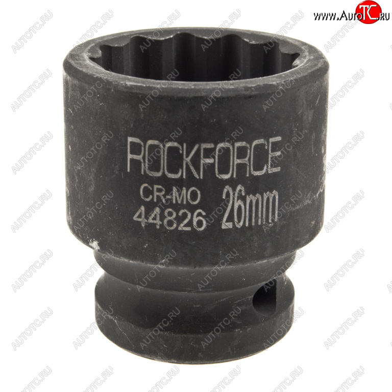 449 р. Головка торцевая 12 26мм 12-ти гранная ударная L=43мм ROCKFORCE ROCKFORCE rf-44826  с доставкой в г. Кемерово