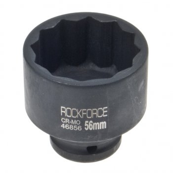 1 369 р. Головка торцевая 34 56мм 12-ти гранная ударная глубокая ROCKFORCE ROCKFORCE rf-46856  с доставкой в г. Кемерово. Увеличить фотографию 1