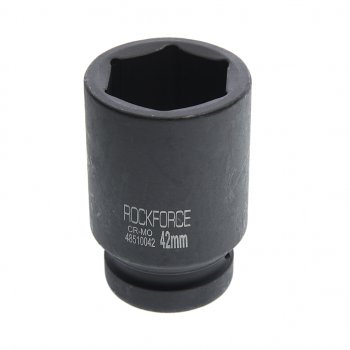 1 089 р. Головка торцевая 1 42мм ударная удлиненная L=90мм ROCKFORCE ROCKFORCE rf-48510042  с доставкой в г. Кемерово. Увеличить фотографию 1