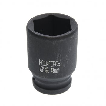 999 р. Головка торцевая 1 43мм ударная удлиненная L=90мм ROCKFORCE ROCKFORCE rf-48510043  с доставкой в г. Кемерово. Увеличить фотографию 1