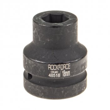 629 р. Головка торцевая 1 18мм ударная L=58мм ROCKFORCE ROCKFORCE rf-48518 ROCKFORCE rf-48518  с доставкой в г. Кемерово. Увеличить фотографию 1