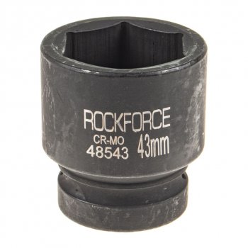 1 049 р. Головка торцевая 1 43мм ударная L=68мм ROCKFORCE ROCKFORCE rf-48543 ROCKFORCE rf-48543  с доставкой в г. Кемерово. Увеличить фотографию 1