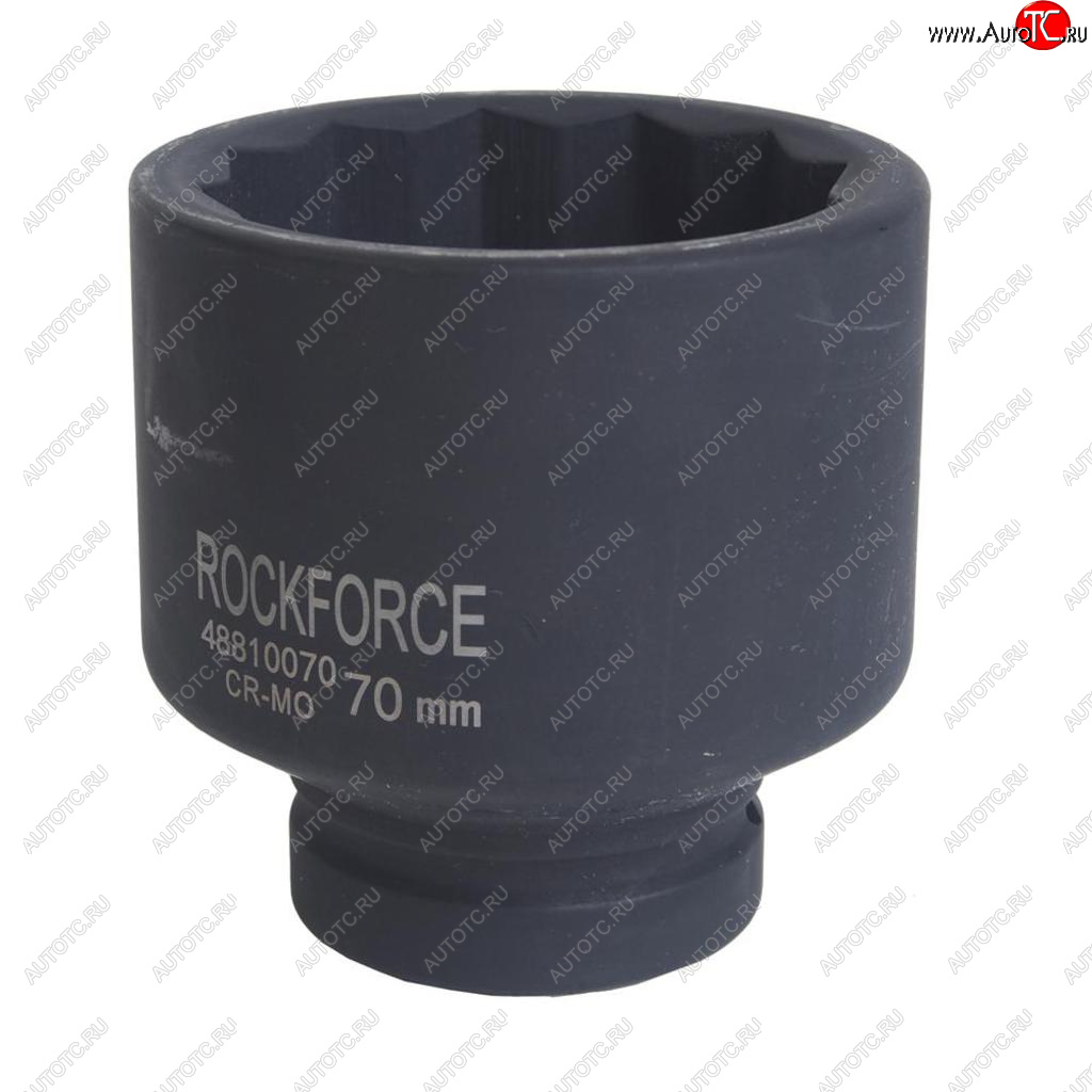 2 789 р. Головка торцевая 1 70мм 12-ти гранная ударная глубокая L=95мм ROCKFORCE ROCKFORCE rf-48810070  с доставкой в г. Кемерово