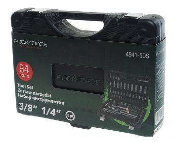 4 999 р. Набор головок торцевых и бит 14,38 94 предмета ROCKFORCE ROCKFORCE rf-4941-5ds  с доставкой в г. Кемерово. Увеличить фотографию 3