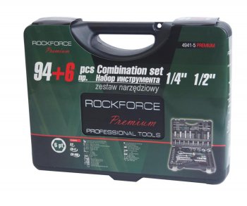 9 299 р. Набор головок торцевых и бит 12,14 94 предмета+6 предметов ROCKFORCE ROCKFORCE rf-4941-5-premium  с доставкой в г. Кемерово. Увеличить фотографию 3