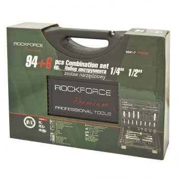 9 599 р. Набор головок торцевых и бит 14,12 94 предмета+6 предметов ROCKFORCE ROCKFORCE rf-4941-7-premium  с доставкой в г. Кемерово. Увеличить фотографию 3