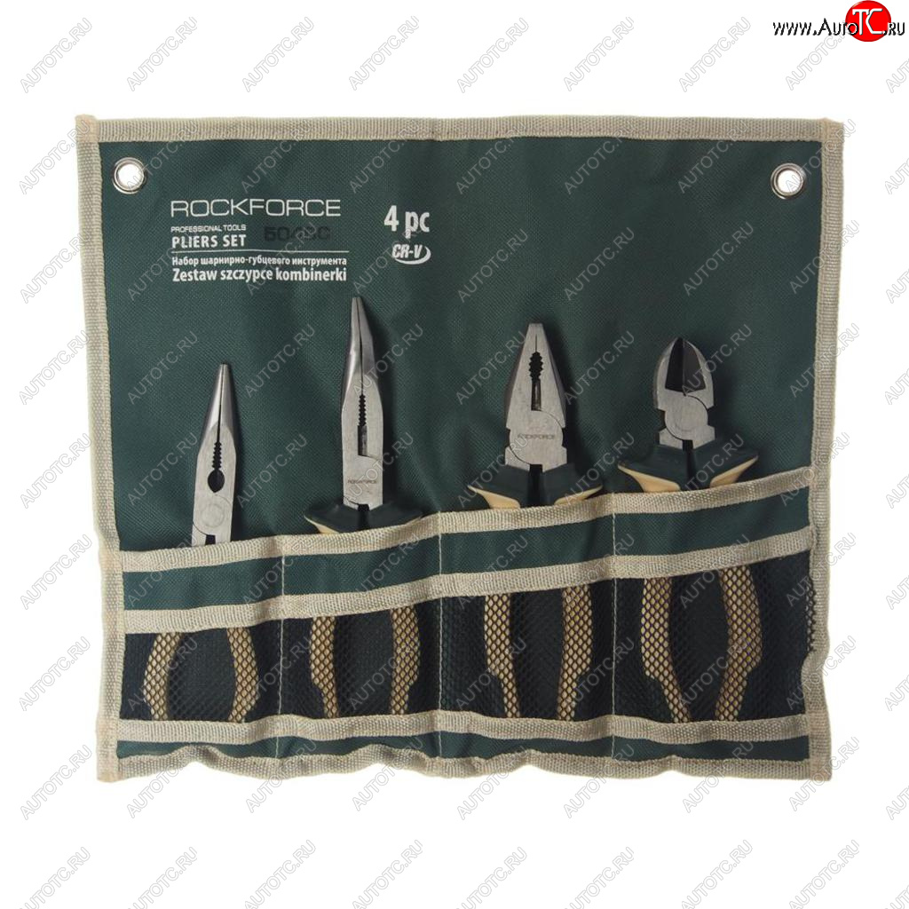 2 499 р. Набор инструментов шарнирно-губцевых 4 предмета ROCKFORCE ROCKFORCE rf-5046c ROCKFORCE rf-5046c  с доставкой в г. Кемерово