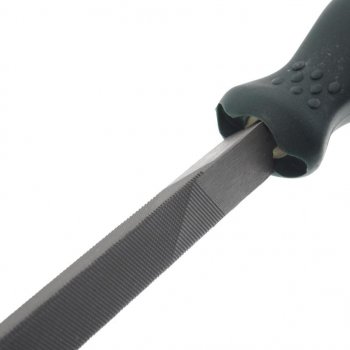 499 р. Напильник трехгранный 250мм с держателем ROCKFORCE ROCKFORCE rf-5056p510  с доставкой в г. Кемерово. Увеличить фотографию 2