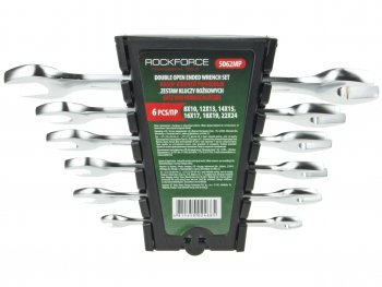 1 059 р. Набор ключей рожковых 8-24мм 6 предметов с держателем ROCKFORCE ROCKFORCE rf-5062mp  с доставкой в г. Кемерово. Увеличить фотографию 2