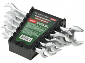 1 059 р. Набор ключей рожковых 8-24мм 6 предметов с держателем ROCKFORCE ROCKFORCE rf-5062mp  с доставкой в г. Кемерово. Увеличить фотографию 1