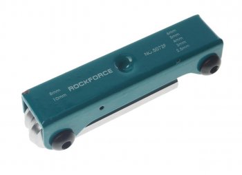 749 р. Набор ключей шестигранных 2.5-10мм складной 7 предметов ROCKFORCE ROCKFORCE rf-5072f  с доставкой в г. Кемерово. Увеличить фотографию 2