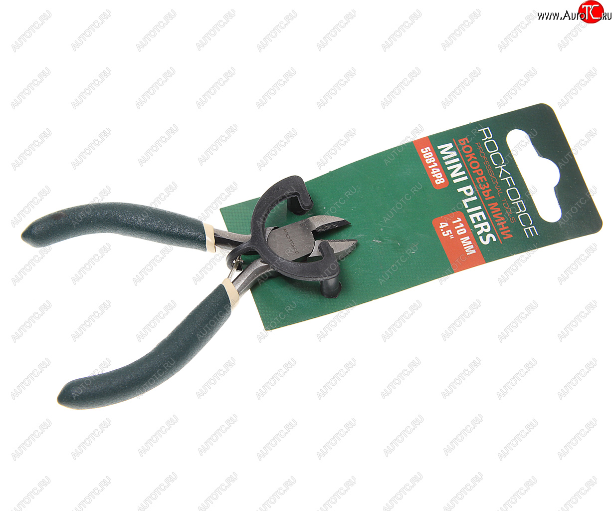 299 р. Кусачки боковые 114мм мини Cr-V с фиксацией ROCKFORCE ROCKFORCE rf-50814p8  с доставкой в г. Кемерово
