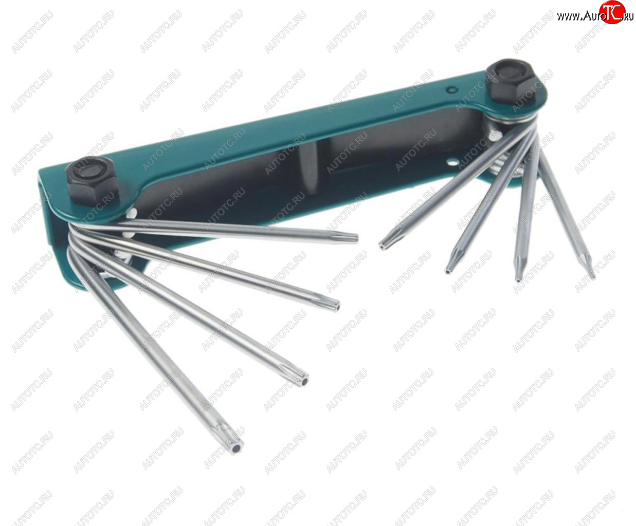 629 р. Набор ключей TORX T5H-T10H,T15H,T20H складной c отверстием 8 предметов ROCKFORCE ROCKFORCE rf-5087tf  с доставкой в г. Кемерово