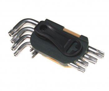 799 р. Набор ключей TORX T10Н-Т50H Г-образных 9 предметов с держателем ROCKFORCE ROCKFORCE rf-5098t  с доставкой в г. Кемерово. Увеличить фотографию 2