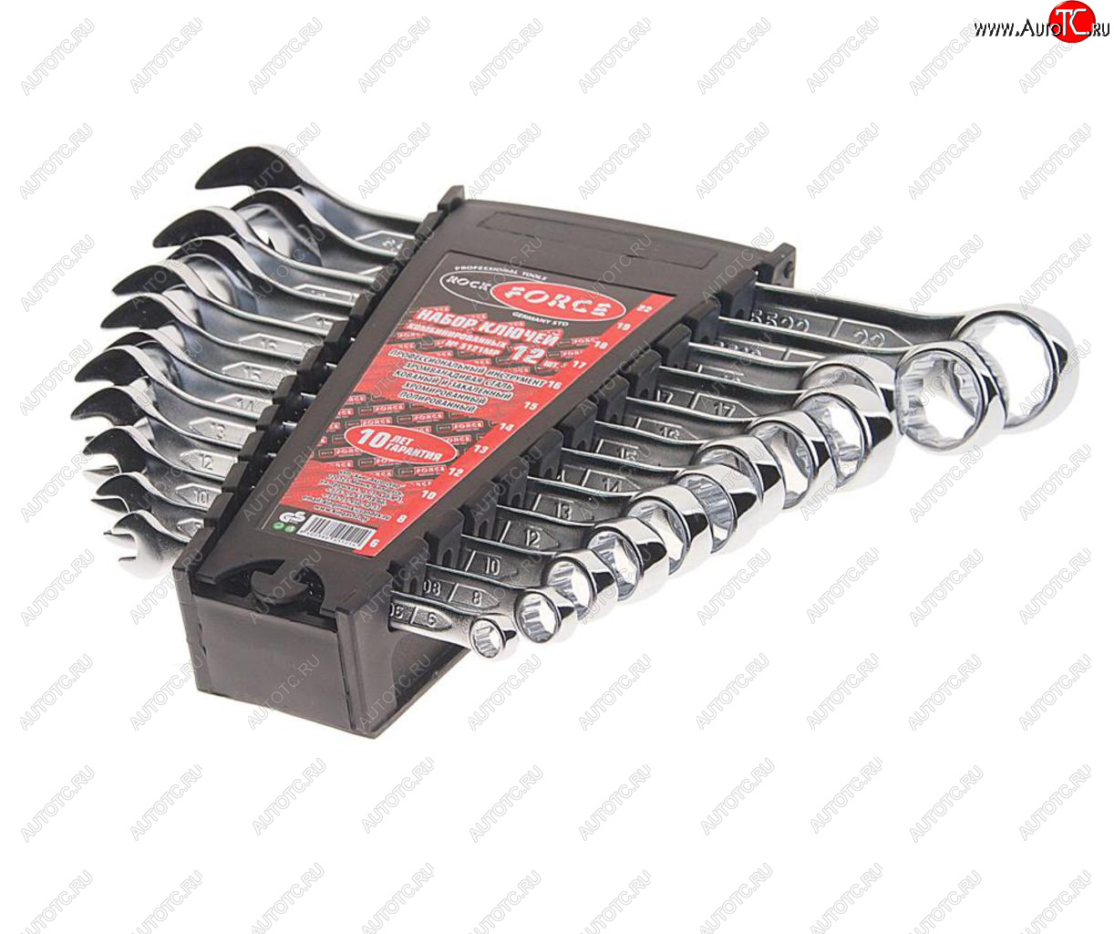2 399 р. Набор ключей комбинированных 6-22мм 12 предметов в холдере ROCKFORCE ROCKFORCE rf-5121mp  с доставкой в г. Кемерово