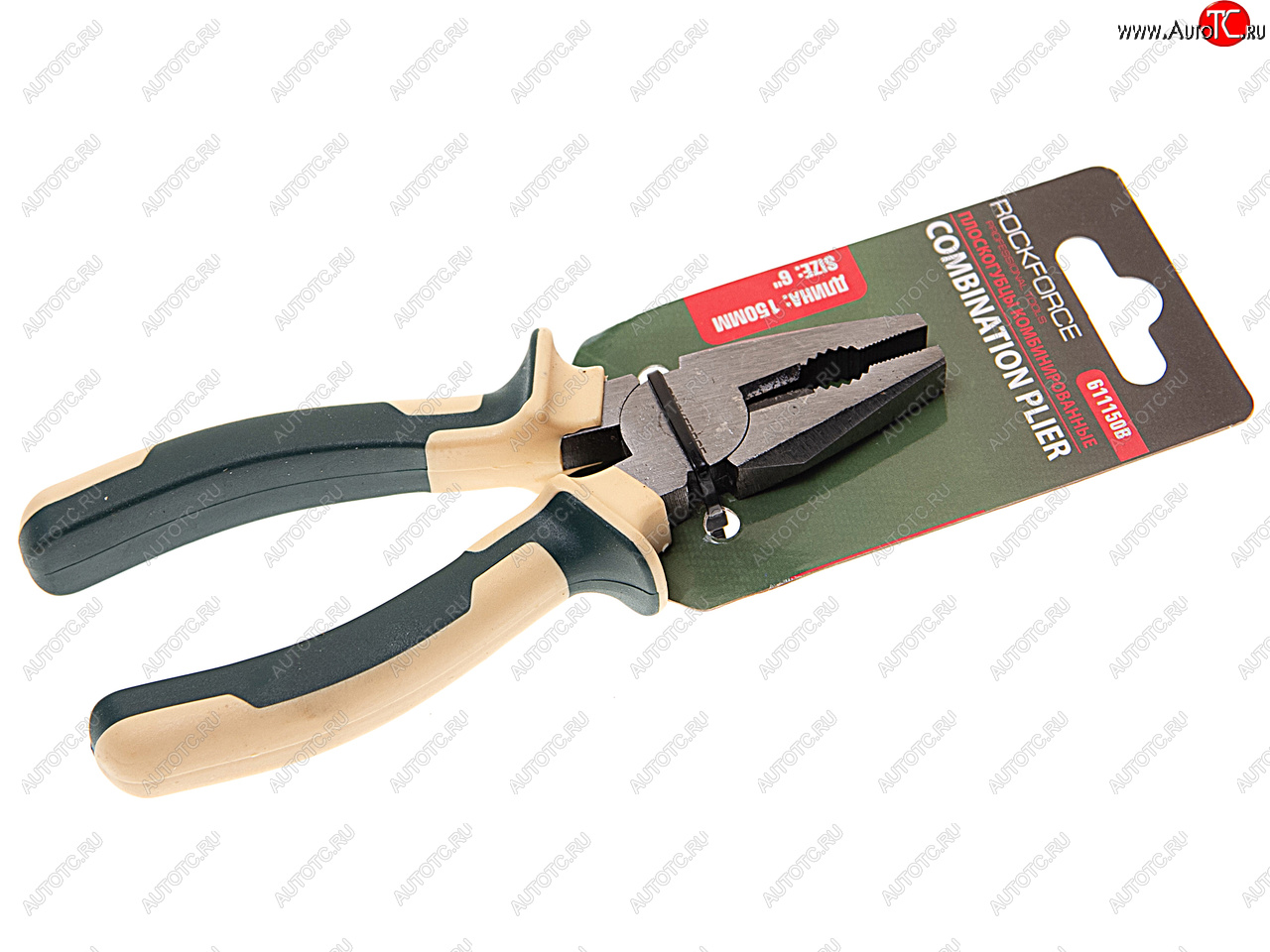 479 р. Пассатижи 150мм комбинированные с держателем ROCKFORCE ROCKFORCE rf-611150b  с доставкой в г. Кемерово