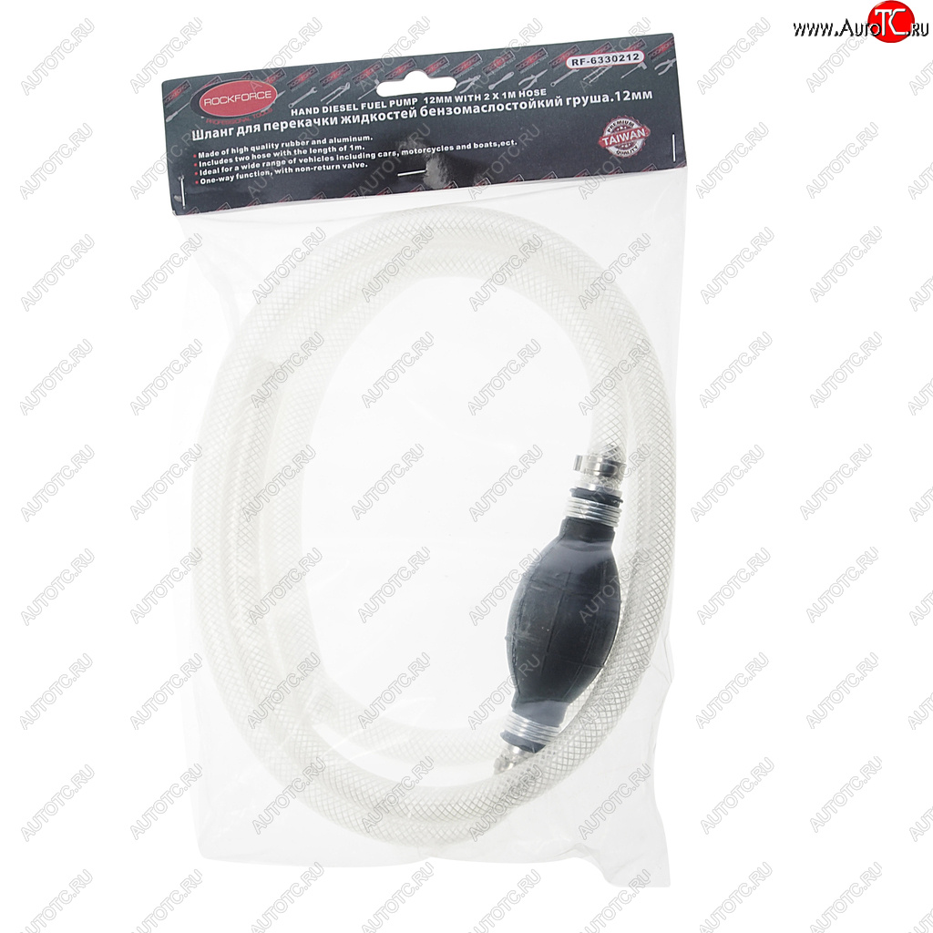 1 599 р. Шланг для перекачки топлива d=12мм груша ROCKFORCE ROCKFORCE rf-6330212  с доставкой в г. Кемерово