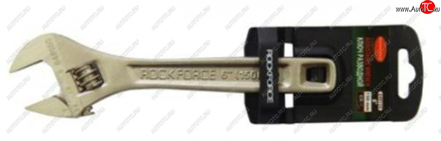 519 р. Ключ разводной 150мм 6 (захват 20мм) с держателем ROCKFORCE ROCKFORCE rf-649150 ROCKFORCE rf-649150  с доставкой в г. Кемерово