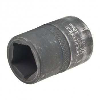 283 р. Головка торцевая 12 19мм 5-ти гранная ударная L=40мм ROCKFORCE ROCKFORCE rf-65019  с доставкой в г. Кемерово. Увеличить фотографию 2