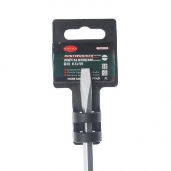 379 р. Отвертка шлицевая SL 6.5х125мм силовая (сталь CrV) ROCKFORCE ROCKFORCE rf-70265125  с доставкой в г. Кемерово. Увеличить фотографию 2
