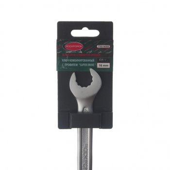 262 р. Ключ комбинированный 16мм (Super Drive) с держателем ROCKFORCE ROCKFORCE rf-75516sd  с доставкой в г. Кемерово. Увеличить фотографию 3