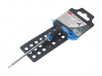 209 р. Ключ TORX Т-образный T20х100мм с резиновой ручкой с держателем ROCKFORCE ROCKFORCE rf-76720g ROCKFORCE rf-76720g  с доставкой в г. Кемерово. Увеличить фотографию 1