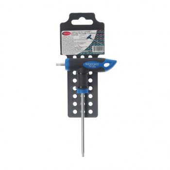 281 р. Ключ TORX Т-образный T25х100мм с резиновой ручкой с держателем ROCKFORCE ROCKFORCE rf-76725g  с доставкой в г. Кемерово. Увеличить фотографию 2