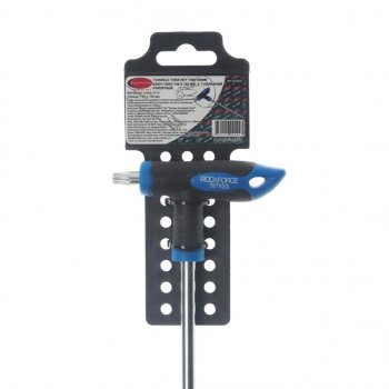 349 р. Ключ TORX Т-образный T40х150мм с резиновой ручкой с держателем ROCKFORCE ROCKFORCE rf-76740g  с доставкой в г. Кемерово. Увеличить фотографию 2