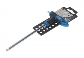349 р. Ключ TORX Т-образный T40х150мм с резиновой ручкой с держателем ROCKFORCE ROCKFORCE rf-76740g  с доставкой в г. Кемерово. Увеличить фотографию 1