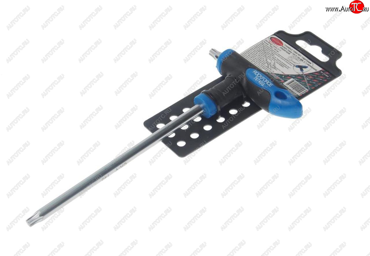 349 р. Ключ TORX Т-образный T40х150мм с резиновой ручкой с держателем ROCKFORCE ROCKFORCE rf-76740g  с доставкой в г. Кемерово