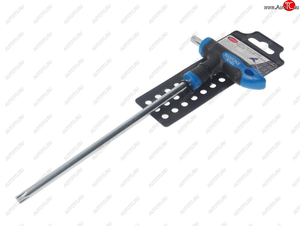 399 р. Ключ TORX Т-образный T45х200мм с резиновой ручкой с держателем ROCKFORCE ROCKFORCE rf-76745g  с доставкой в г. Кемерово