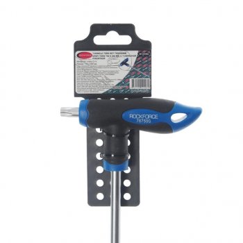 449 р. Ключ TORX Т-образный T50х200мм с резиновой ручкой с держателем ROCKFORCE ROCKFORCE rf-76750g  с доставкой в г. Кемерово. Увеличить фотографию 2