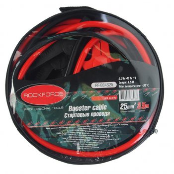 2 199 р. Провода для прикуривания 800А 3.5м (морозостойкие) ROCKFORCE ROCKFORCE rf-884s25  с доставкой в г. Кемерово. Увеличить фотографию 1