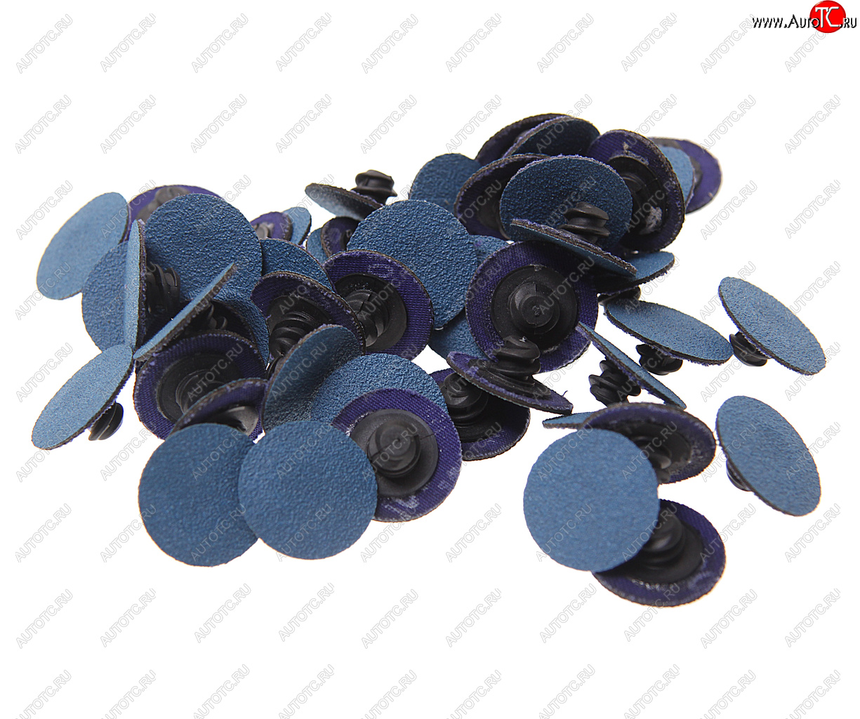 1 269 р. Круг шлифовальный 25мм (№100) абразивный синий 50шт. ROCKFORCE ROCKFORCE rf-bd1100z  с доставкой в г. Кемерово