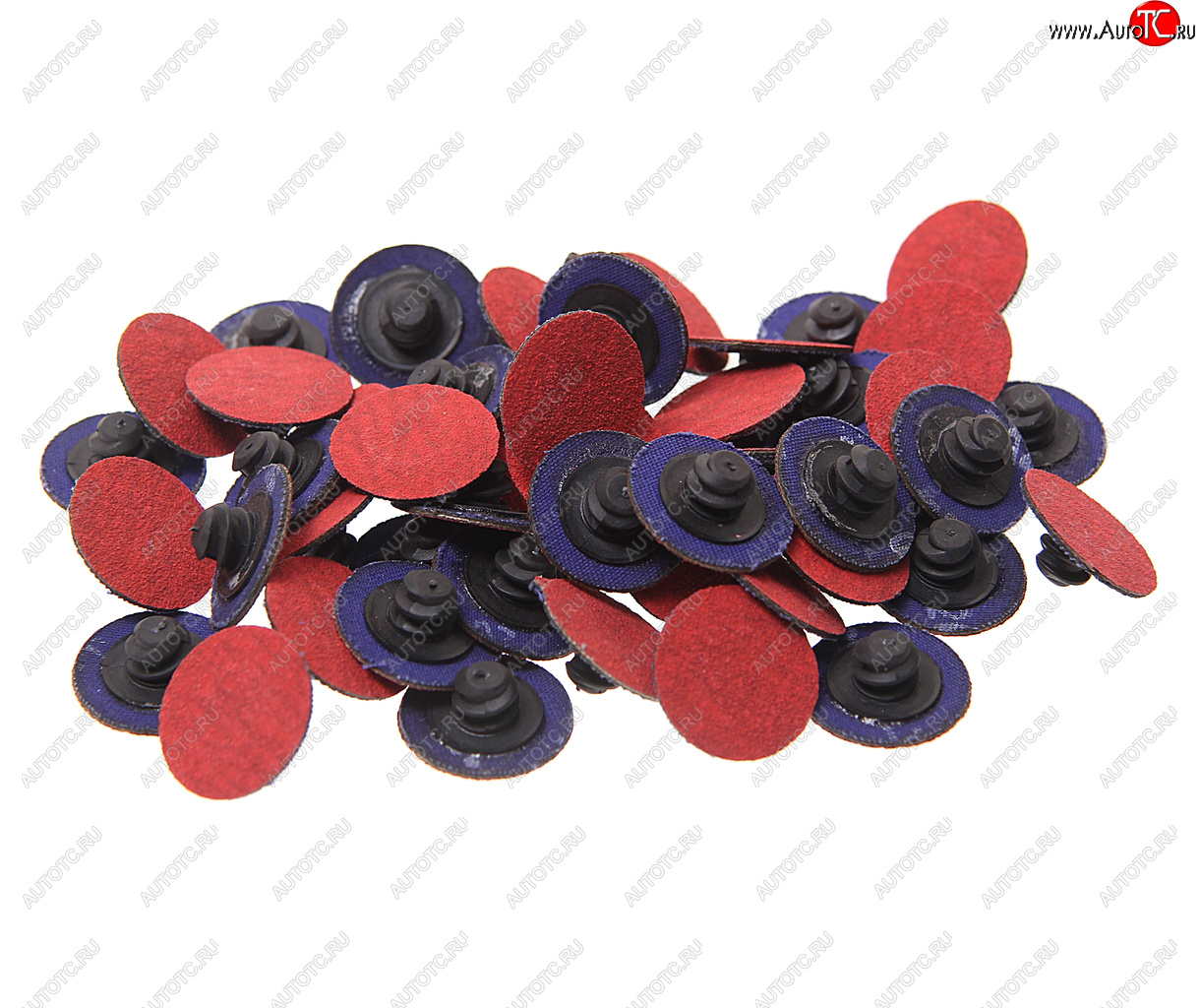 2 149 р. Круг шлифовальный 25мм (№120) абразивный красный 50шт. ROCKFORCE ROCKFORCE rf-bd1120c  с доставкой в г. Кемерово