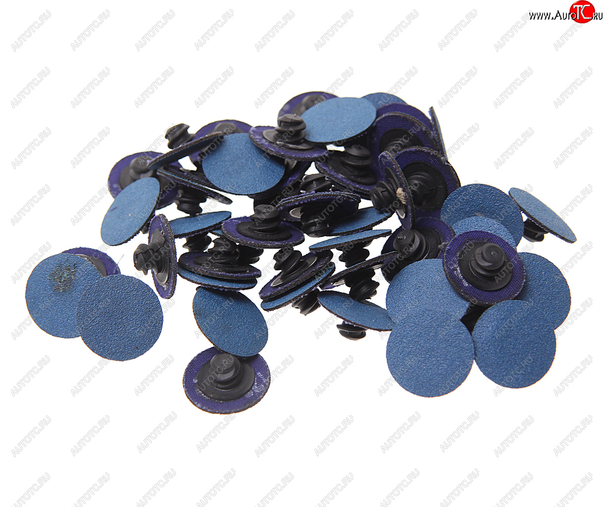 1 269 р. Круг шлифовальный 25мм (№120) абразивный синий 50шт. ROCKFORCE ROCKFORCE rf-bd1120z  с доставкой в г. Кемерово