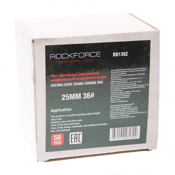 1 699 р. Круг шлифовальный 25мм (№36) абразивный синий 50шт. ROCKFORCE ROCKFORCE rf-bd136z  с доставкой в г. Кемерово. Увеличить фотографию 2